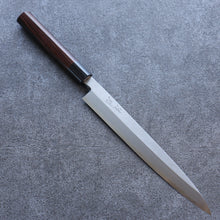  Seisuke Blue Steel Kasumitogi Yanagiba Japanese Knife 240mm Rosewood Handle - Seisuke Knife