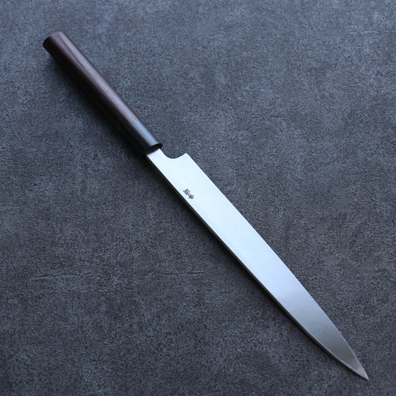 Seisuke Blue Steel Kasumitogi Yanagiba 240mm Rosewood Handle - Seisuke Knife