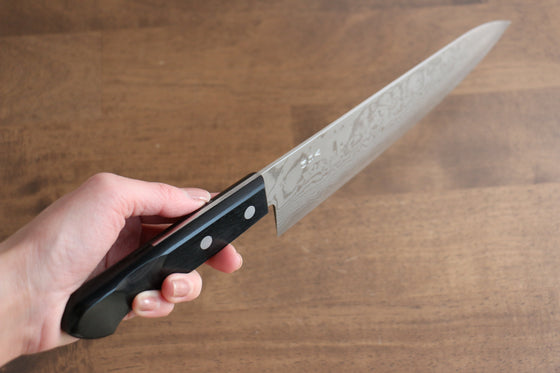 Nao Yamamoto VG10 Damascus Gyuto 210mm Black Pakka wood Handle - Seisuke Knife