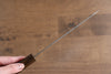 Seisuke Nami AUS10 Mirrored Finish Damascus Bunka 180mm Oak Handle - Seisuke Knife