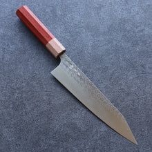  Yoshimi Kato Minamo SG2 Hammered Kiritsuke Gyuto 210mm Padoauk Handle - Seisuke Knife