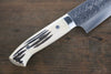 Takeshi Saji SRS13 Hammered Gyuto 240mm Cow Bone Handle - Seisuke Knife