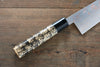 Takeshi Saji Blue Steel No.2 Colored Damascus Gyuto 210mm Gold Lacquered Handle - Seisuke Knife