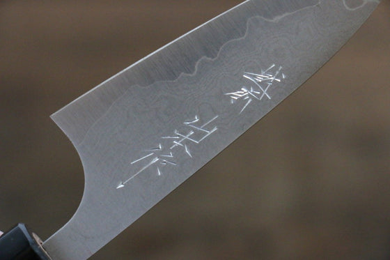 Nao Yamamoto VG10 Damascus Petty-Utility 80mm with Yew Tree Handle - Seisuke Knife