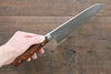 Nao Yamamoto Coreless Damascus Santoku 170mm with Ironwood Handle - Seisuke Knife