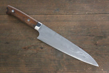  Takeshi Saji Blue Super Damascus Gyuto 210mm Ironwood Handle - Seisuke Knife