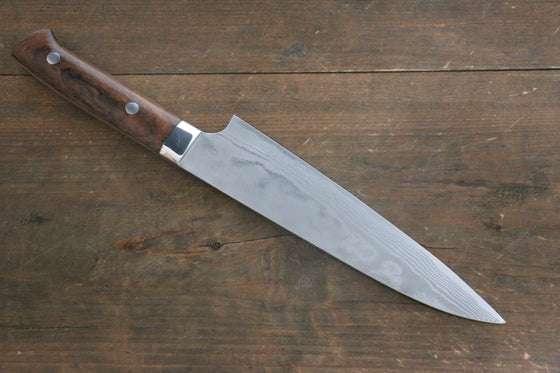Takeshi Saji Blue Super Damascus Gyuto 210mm Ironwood Handle - Seisuke Knife