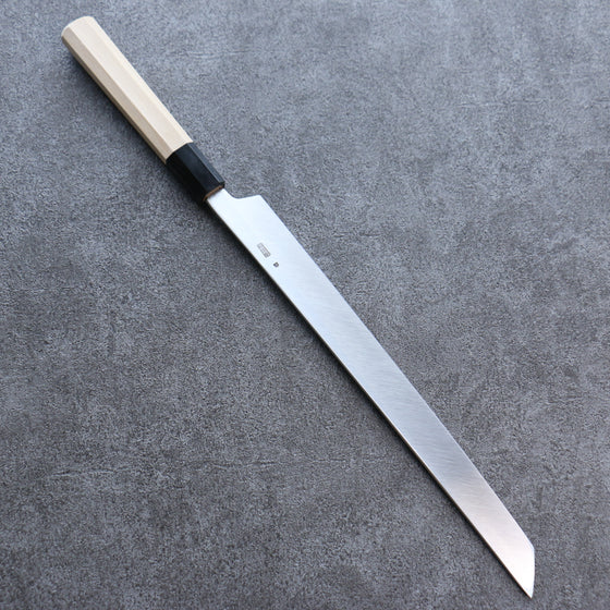 Kikuzuki White Steel No.2 Nashiji Sakimaru Takohiki 300mm Magnolia Handle - Seisuke Knife