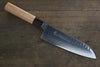 Sakai Takayuki VG10 33 Layer Damascus Santoku Knife 170mm with Keyaki Elm Handle - Seisuke Knife