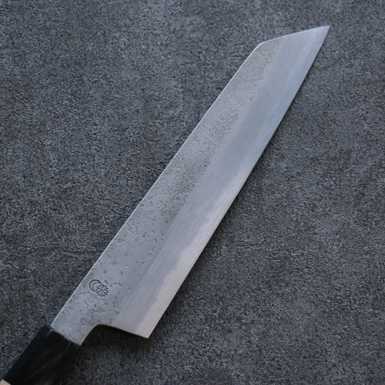 Kikuzuki White Steel No.2 Nashiji Kiritsuke Gyuto 210mm Magnolia Handle - Seisuke Knife