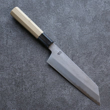  Kikuzuki White Steel No.2 Nashiji Kiritsuke Santoku 180mm Magnolia Handle - Seisuke Knife