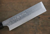 Hideo Kitaoka White Steel No.2 Damascus Kakugata Usuba Japanese Chef Knife 165mm - Seisuke Knife