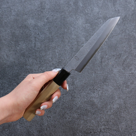 Kikuzuki White Steel No.2 Nashiji Kiritsuke Petty-Utility 135mm Magnolia Handle - Seisuke Knife