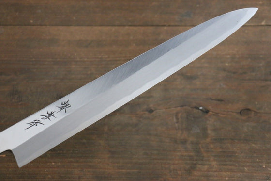 Sakai Takayuki Kasumitogi White Steel Yanagiba Magnolia Handle - Seisuke Knife