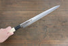 Sakai Takayuki Kasumitogi White Steel Yanagiba Knife with Water Buffalo Handle - Seisuke Knife