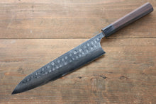  [Left Handed] Seisuke Blue Steel No.2 Hammered Damascus Gyuto 240mm with Shitan Handle - Seisuke Knife