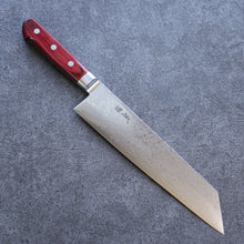  Seisuke VG10 33 Layer Mirrored Finish Damascus Kiritsuke Gyuto 210mm Red Pakka wood Handle - Seisuke Knife