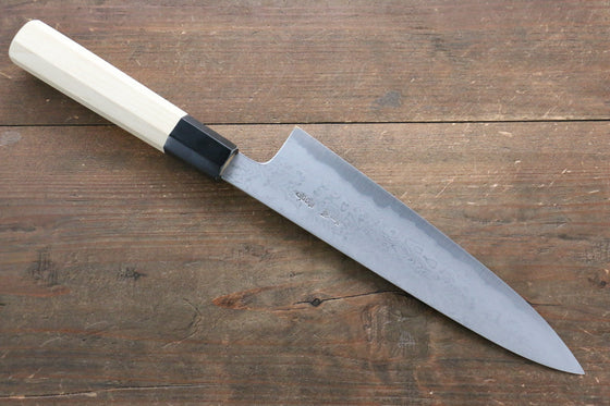 Kikumori Blue Steel No.1 Damascus Gyuto  210mm with Magnolia Handle - Seisuke Knife