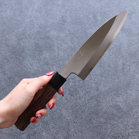 Seisuke White Steel Kasumitogi Funayuki 165mm Rosewood Handle - Seisuke Knife