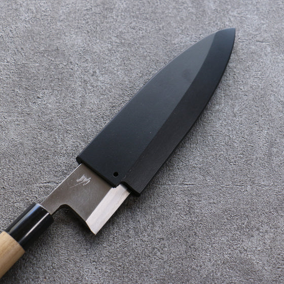 Black Magnolia Sheath for 150mm Deba with Plywood pin 金子 - Seisuke Knife