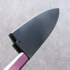 Black Magnolia Sheath for 165mm Deba with Plywood pin 金子 - Seisuke Knife
