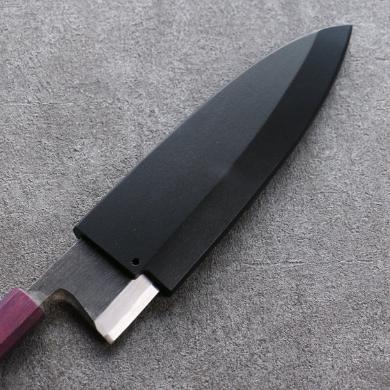 Black Magnolia Sheath for 180mm Deba with Plywood pin 金子 - Seisuke Knife