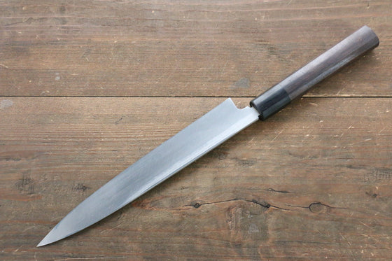 [Left Handed] Hideo Kitaoka White Steel No.2 Damascus Yanagiba Japanese Chef Knife 210mm - Seisuke Knife