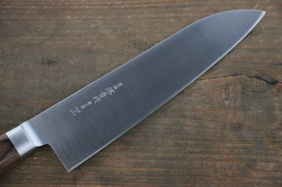 Sakai Takayuki Honyaki Blue Steel No.2 Japanese Chef's Santoku Knife 180mm - Seisuke Knife