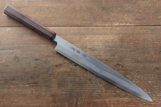 Sakai Takayuki Nanairo INOX Molybdenum Yanagiba 270mm with Retro Wood Grain ABS Resin Handle - Seisuke Knife