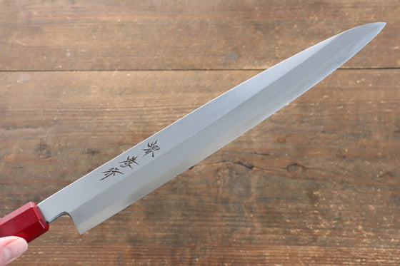 Sakai Takayuki Sakai Takayuki Nanairo INOX Molybdenum Yanagiba  270mm with Red Tortoiseshell ABS Resin Handle - Seisuke Knife