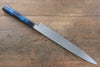 Sakai Takayuki Nanairo INOX Molybdenum Yanagiba 270mm with Blue Tortoiseshell ABS Resin Handle - Seisuke Knife