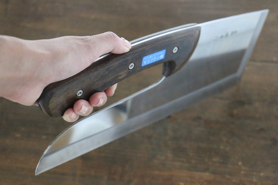 Sakai Takayuki Molybdenum Steel Mirrored Soba knife Japanese Chef Knife 330mm with Drop Handle - Seisuke Knife