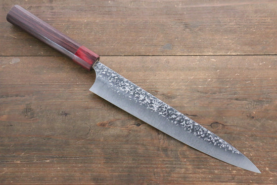 Yu Kurosaki Shizuku SPG2 Hammered Sujihiki Japanese Knife 240mm - Seisuke Knife