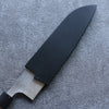 Black Magnolia Sheath for 165mm Santoku with Plywood pin 金子 - Seisuke Knife