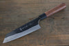 Yoshimi Kato Blue Super Clad Kurouchi Bunka Japanese Chef Knife 165mm with Honduras Rosewood Handle - Seisuke Knife