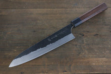  Yoshimi Kato Blue Super Clad Kurouchi Gyuto Japanese Chef Knife 210mm with Honduras Handle - Seisuke Knife