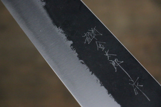 Yoshimi Kato Blue Super Clad Kurouchi Gyuto Japanese Chef Knife 210mm with Honduras Handle - Seisuke Knife
