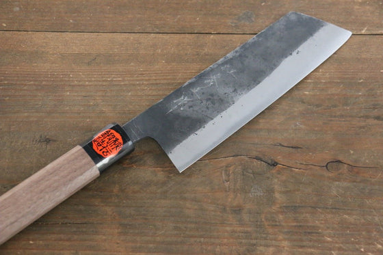 Shigeki Tanaka Blue Steel No.2 TEKKA Kurouchi Nakiri Japanese Chef Knife 165mm - Seisuke Knife