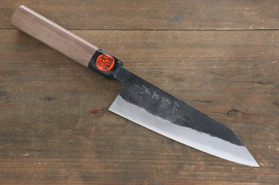 Shigeki Tanaka Blue Steel No.2 TEKKA Kurouchi Santoku Japanese Chef Knife 165mm - Seisuke Knife