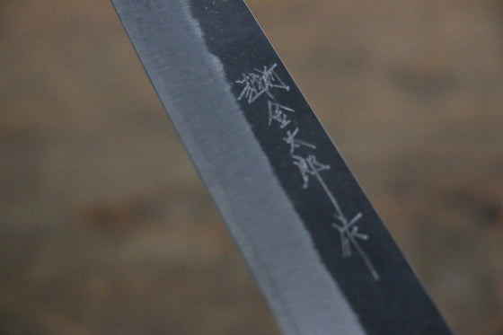 Yoshimi Kato Blue Super Clad Kurouchi Petty-Utility Japanese Chef Knife 150mm with Honduras Rosewood Handle - Seisuke Knife