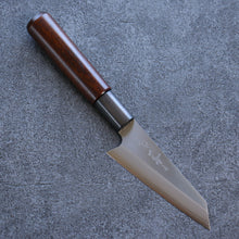  Misuzu VG10 Kasumitogi Kiritsuke Petty-Utility Japanese Knife 105mm Brown Lacquered  Handle - Seisuke Knife