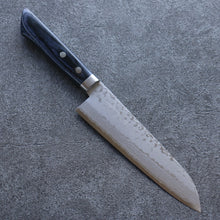  Kunihira Sairyu VG10 Damascus Gyuto Japanese Knife 170mm Navy blue Pakka wood Handle - Seisuke Knife