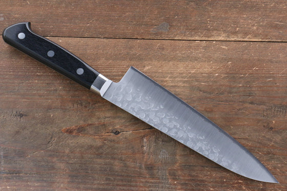 Takamura Knives VG10 Hammered Gyuto 180mm with Black Pakkawood Handle - Seisuke Knife