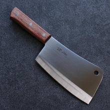  Seisuke Stainless Steel Chopper Japanese Knife 170mm Brown Pakka wood Handle - Seisuke Knife