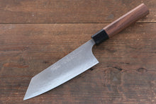  Nao Yamamoto VG10 Black Damascus Bunka Japanese Knife 165mm Walnut - Seisuke Knife