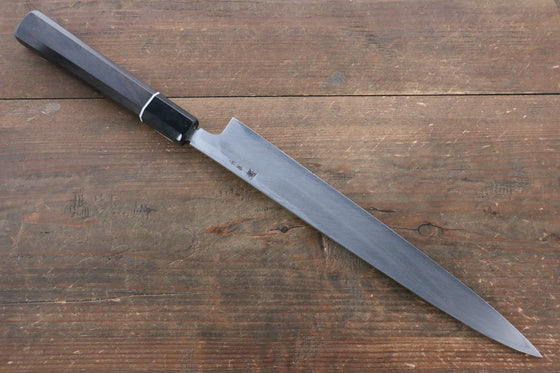 Shigeki Tanaka Blue Steel No.2 Damascus Yanagiba 270mm with Ebony Wood Handle - Seisuke Knife