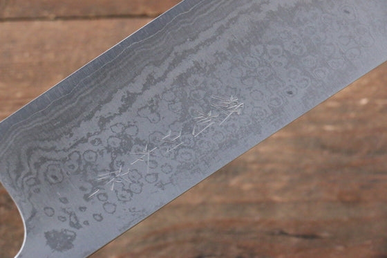 Nao Yamamoto VG10 Damascus Nakiri Japanese Knife 165mm Cherry Blossoms Handle - Seisuke Knife