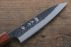Yu Kurosaki Blue Super Hammered Petty-Utility Japanese Knife 120mm with Shitan Handle (ferrule: Honduras) - Seisuke Knife