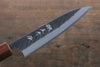 Yu Kurosaki Blue Super Hammered Petty-Utility Japanese Knife 120mm with Shitan Handle (ferrule: Honduras) - Seisuke Knife