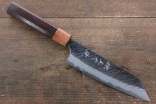  Yu Kurosaki Blue Super Hammered Bunka Japanese Knife 165mm with Shitan Handle (ferrule: Honduras) - Seisuke Knife